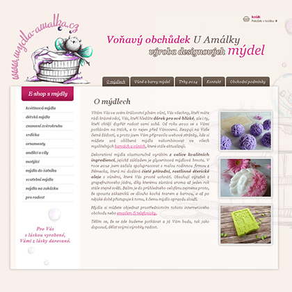 Tvorba e-shopu s dárkovými mýdly